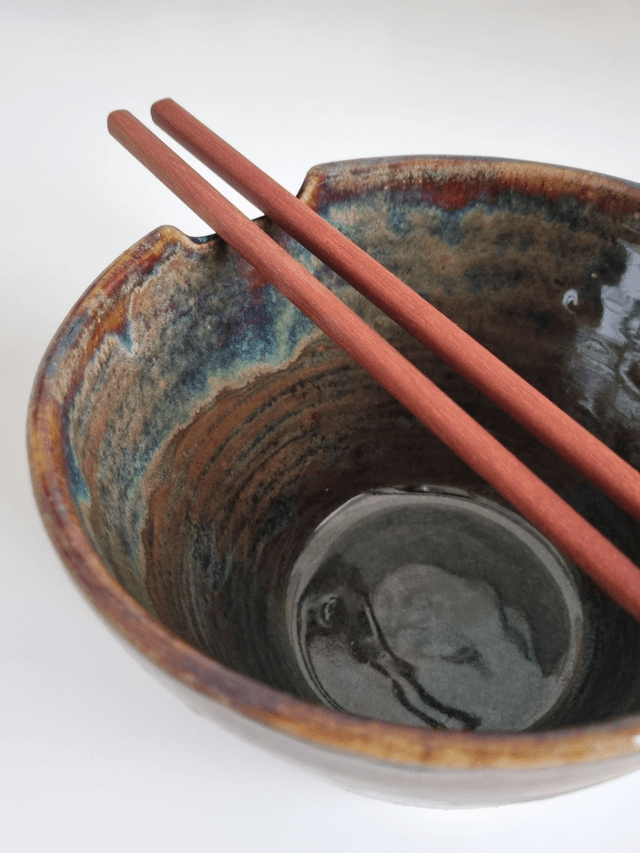 Small Ramen bowl in tenmoku