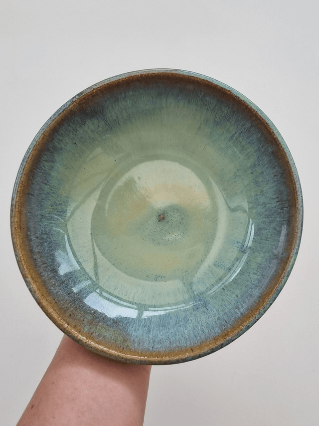 Breakfast Bowl in Green Ocean