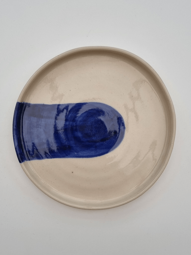 Blue Colourblock Side Plate