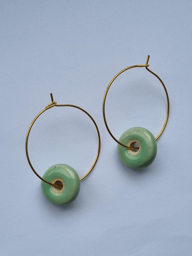Celadon Loop Earrings