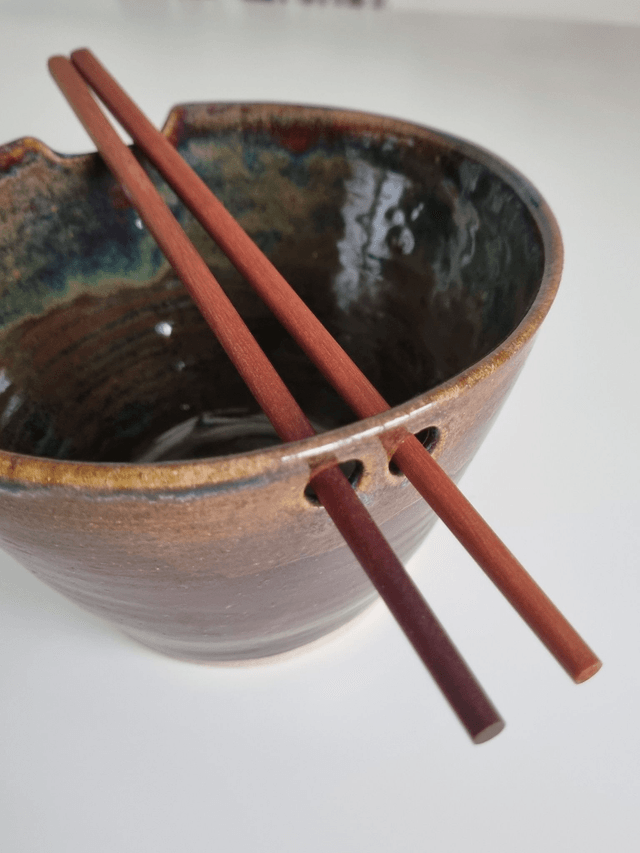 Small Ramen bowl in tenmoku