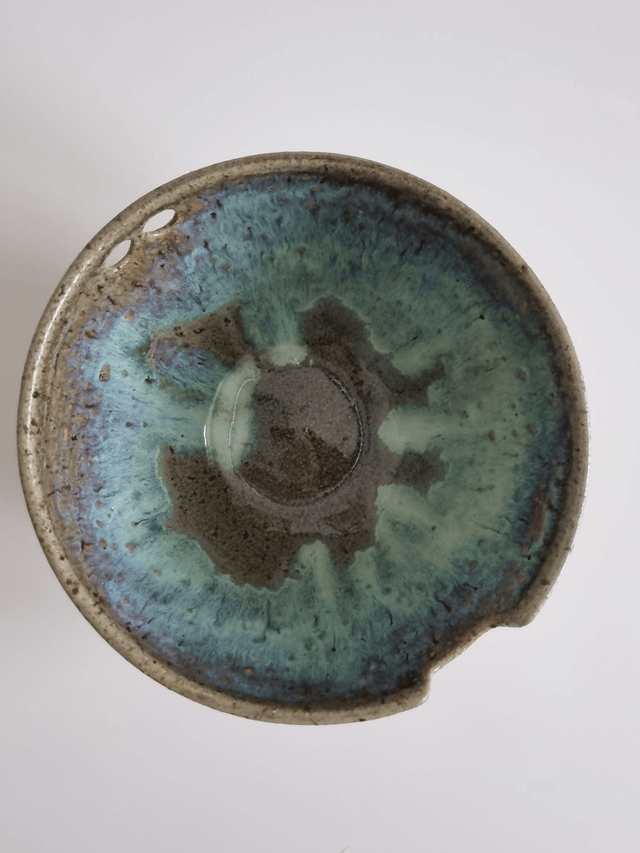 Ramen Bowl in Speckled Green Ocean
