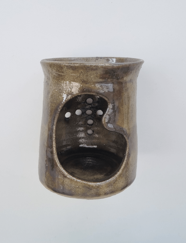 Ceramic Oil & Wax Burner – Golden Green