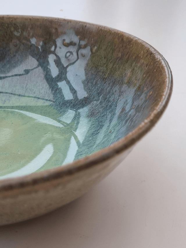 Medium Bowl in Green Ocean