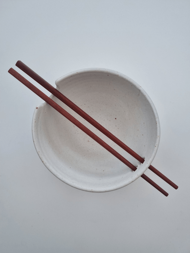 Small Ramen Bowl in Natural White