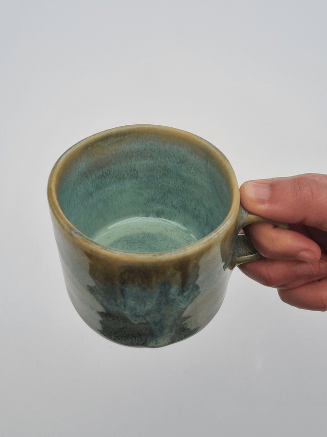 Coffee Mug - Light Green/Blue