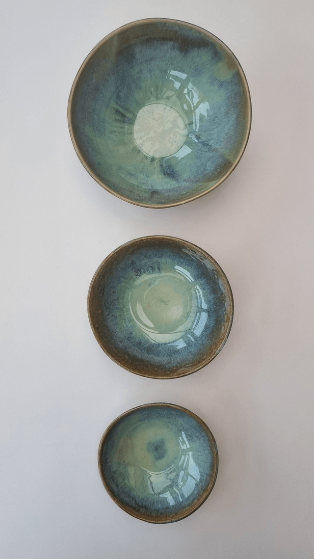 Breakfast Bowl in Green Ocean