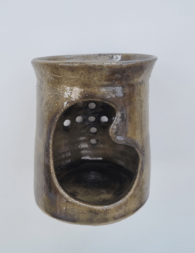 Ceramic Oil & Wax Burner – Golden Green