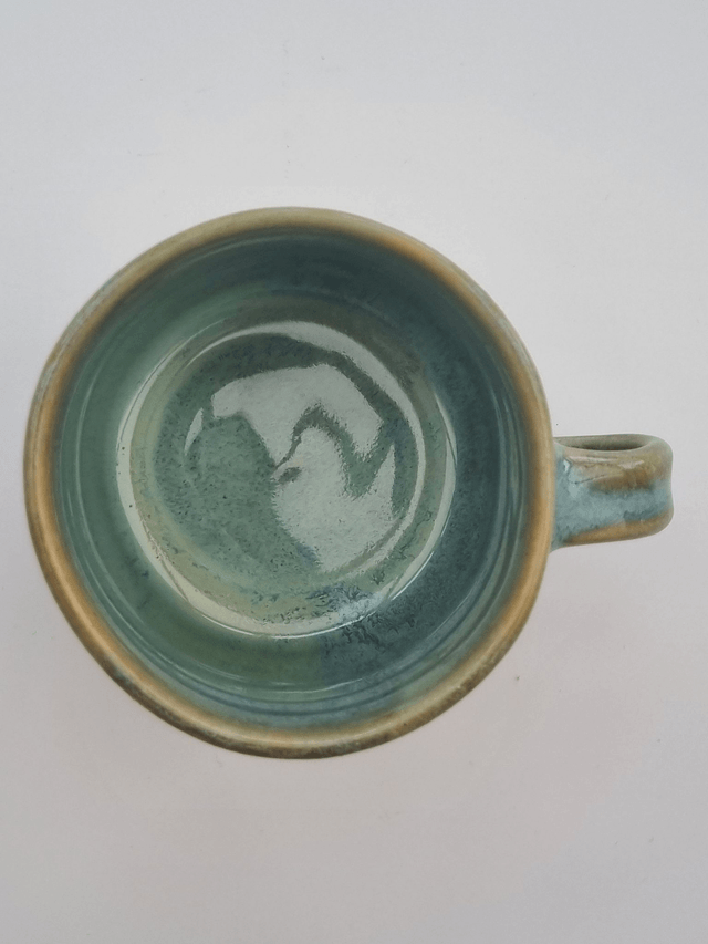 Coffee Mug - Light Green/Blue