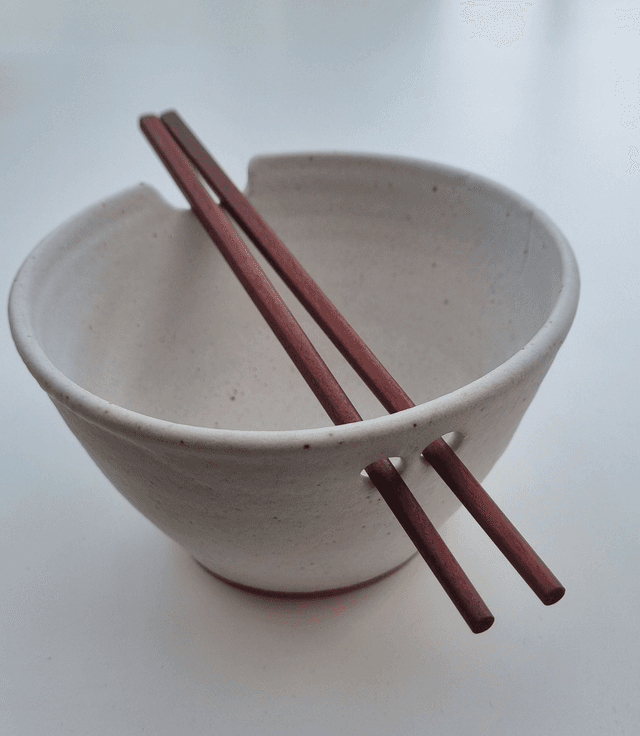 Small Ramen Bowl in Natural White