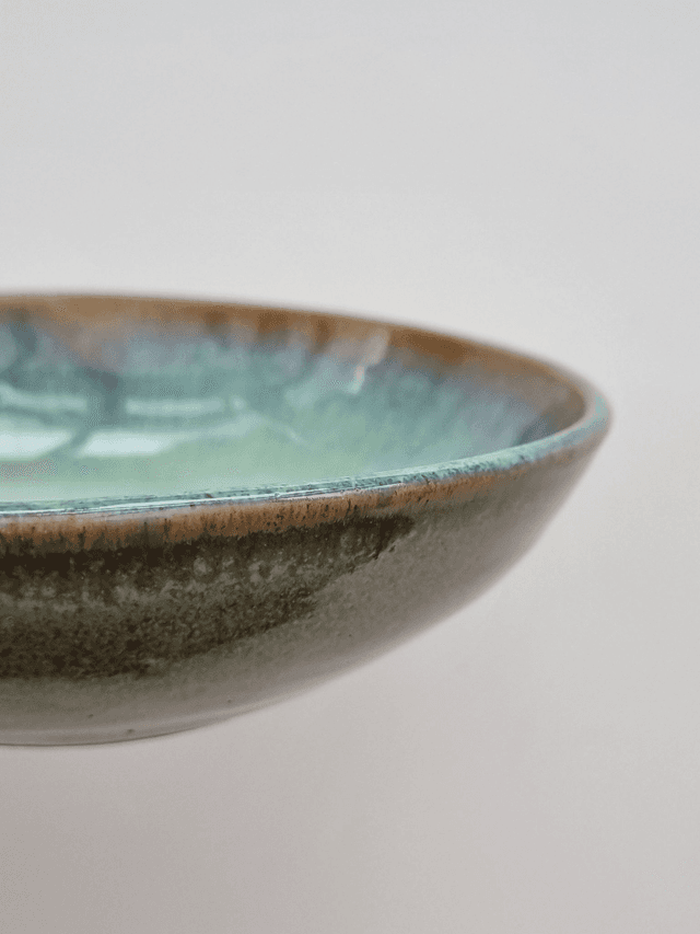 Breakfast Bowl in Green Ocean